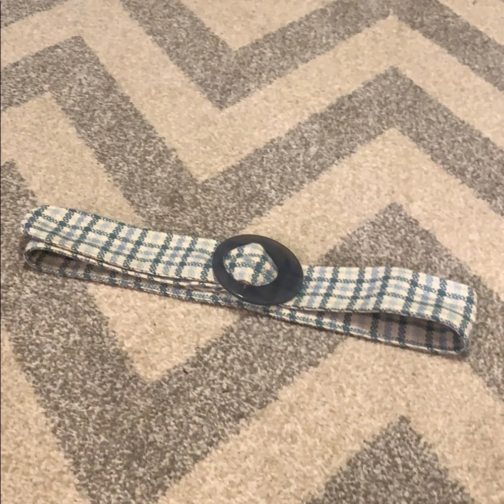 Blue Plaid Belt